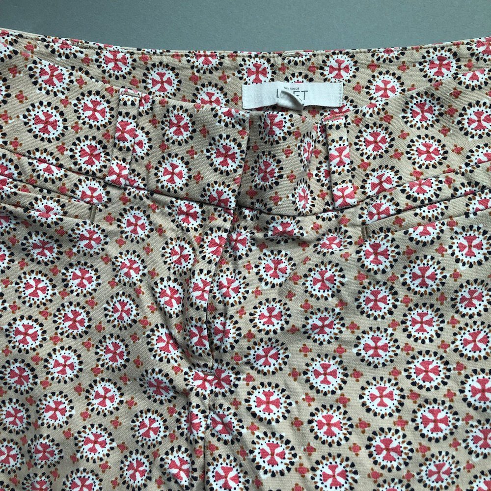 Loft Pattern Capri Pants 00p - image 2